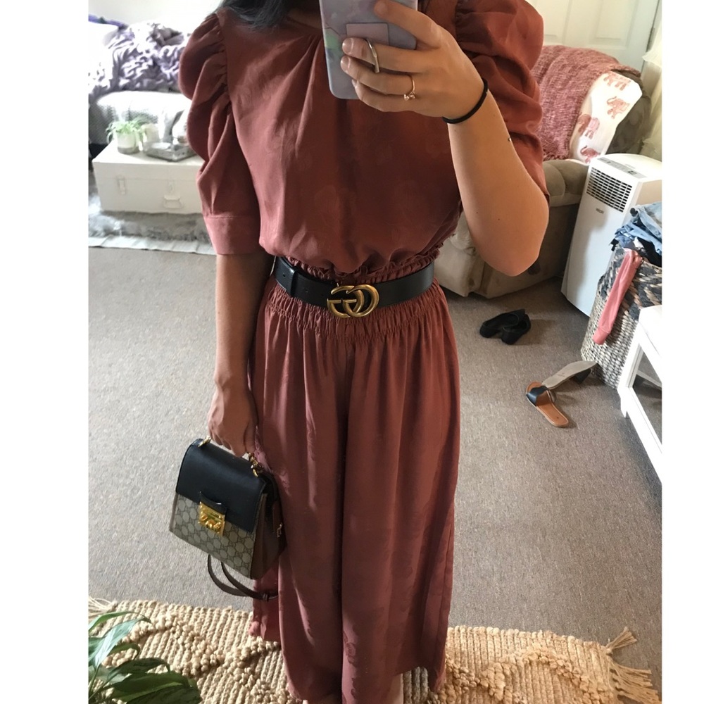 Anthropologie jumpsuit.